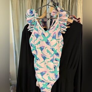 Tea Collection Bird Swimsuit Size 12